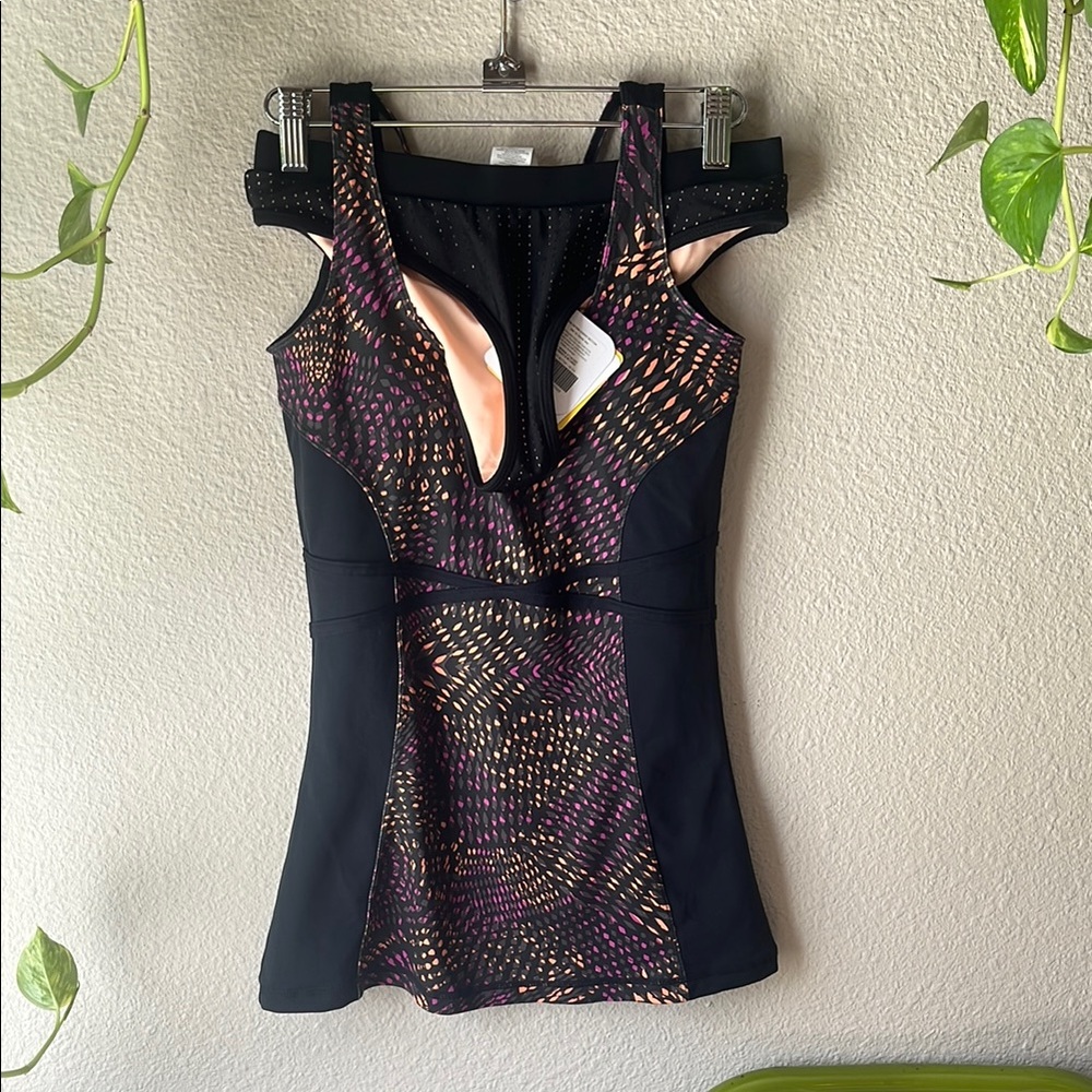 Fabletics tank top and swim bottoms